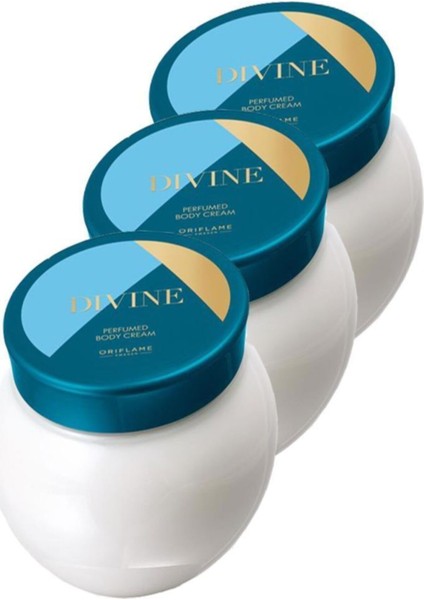 Divine 250 ml Parfümlü Vücut Kremi 3 Adet
