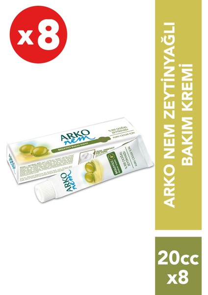 Zeytinyağlı Besleyici Bakım El ve Vücut Kremi 20CC 8li Set