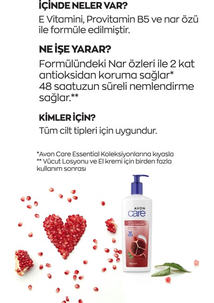 Care Nar Özü Içeren Vücut Losyonu - 750ML. fiyatları