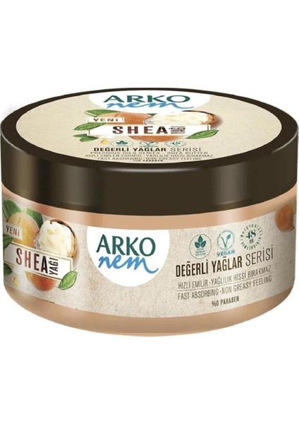 Nem Krem Değerli Yağlar Shea Yağ 250 ml