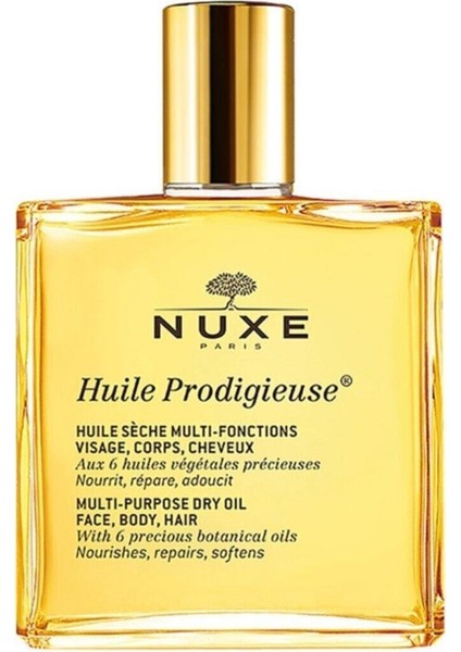 Huile Prodigieuse - Çok Amaçlı Kuru Yağ (Yüz, Vücut, Saçlar) 50 ml