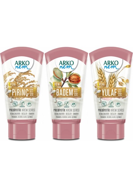 Arko Nem Prebiyotik Krem Serisi Pirinç&badem&yulaf Sütü 180ML