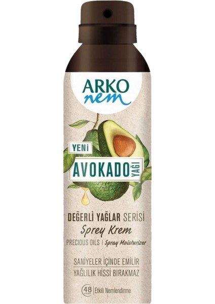 Nem Değerli Yağlar Avokado Yağı Sprey Krem 150 ml x 6 Adet fiyatları