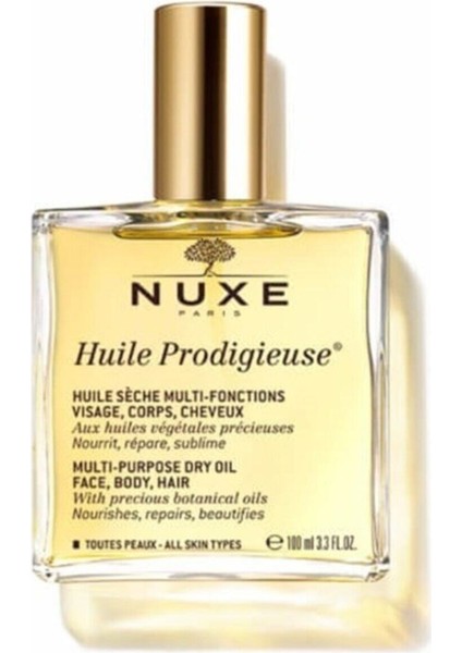 Huile Prodigieuse 100 ml Yüz Vücut ve Saçlar Için Çok Amaçlı Kuru Yağ