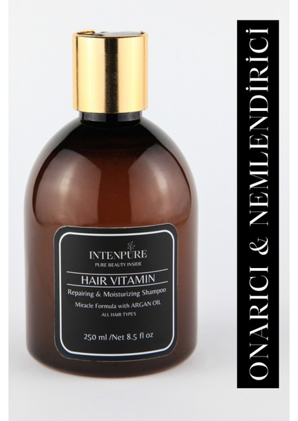 Intenpure Argan Yağlı Saç Bakım Şampuanı 250 Ml Kuru Ve Yıpranmış Saçlar Için