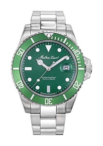 Mathey-Tıssot H901AV Swıss Made Yeşil Kadranlı Erkek Kol Saati