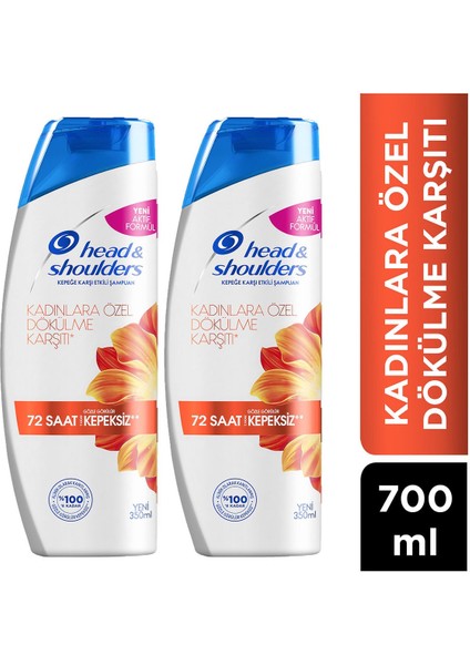 Head And Shoulders Kadınlara Özel Kepeğe Karşı Etkili Şampuan 350 Ml X 2 Adet