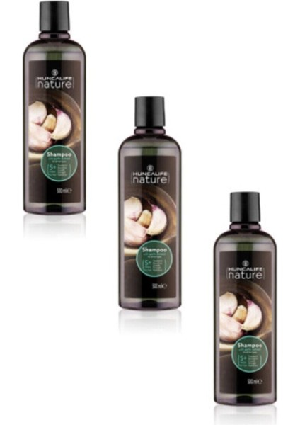 Nature Sarımsaklı Şampuan 500 Ml 3 Adet