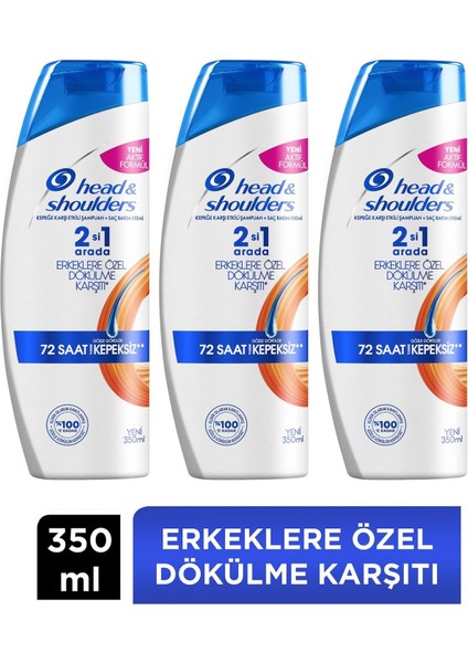 Head And Shoulders 2 Si 1 Arada Kepek Şampuan 350 Ml 3 Adet Head Shoulders 2+1 350 Ml