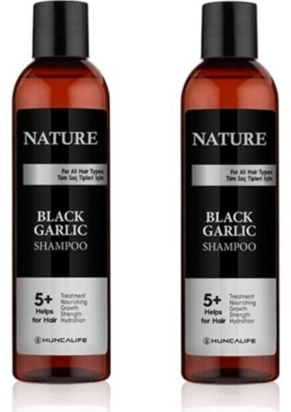 2'Li Nature Siyah Sarımsaklı Şampuan-350 Ml
