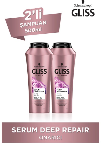 Serum Deep Repair Onarıcı Şampuan 500 Ml 2'Li
