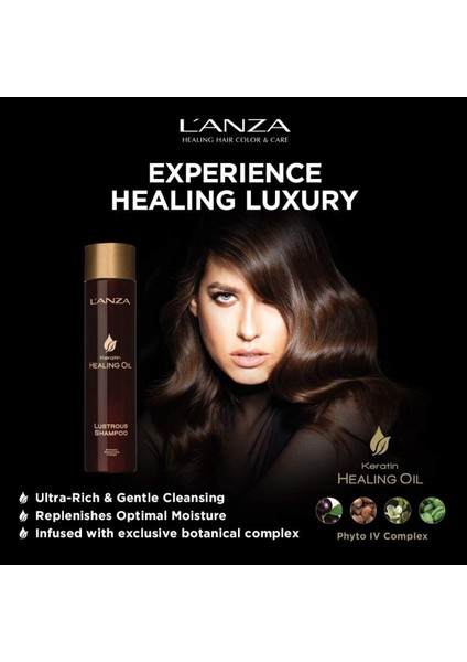 L'anza Keratin Healing Oil Ultra Lüks Protein Şampuan 300ml Sülfatsız Hair Care fırsatları