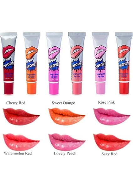 Roesıa Rose Cosmetics Rose Kalıcı Soyulabilir 6'lı Ruj Seti