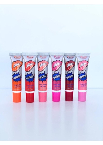 Roesıa Rose Cosmetics Rose Kalıcı Soyulabilir 6'lı Ruj Seti fırsatları