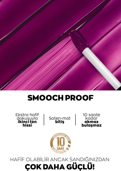 Power Stay Liquid Stain Mat Ruj Smooch Proof