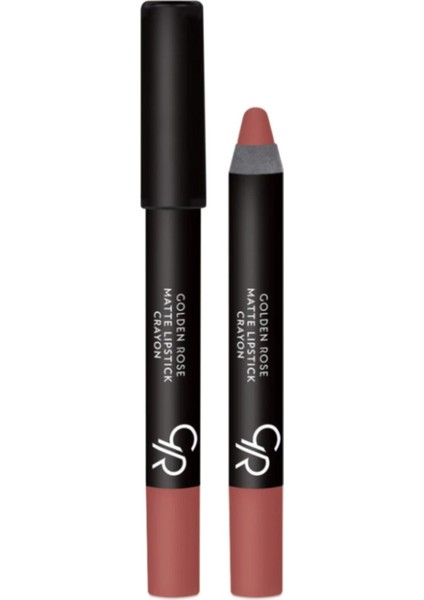 Matte Lipstick Crayon Ruj No:21