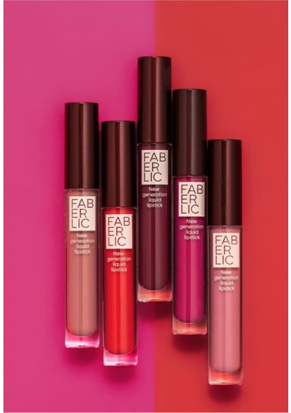 Faberlic Glam Team Mat Likit Ruj Stay True Al Kırmızı 4.0 ml