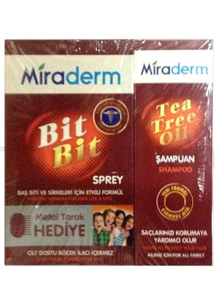 Bit Bit Sprey 100 Ml - Şamuan 150 Ml + Tarak