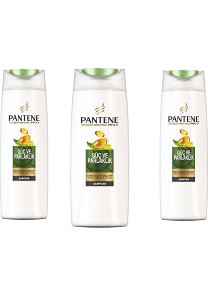 3'Lü Şampuan Doğal Sentez Güç Ve Parlaklık 500 Ml X 3