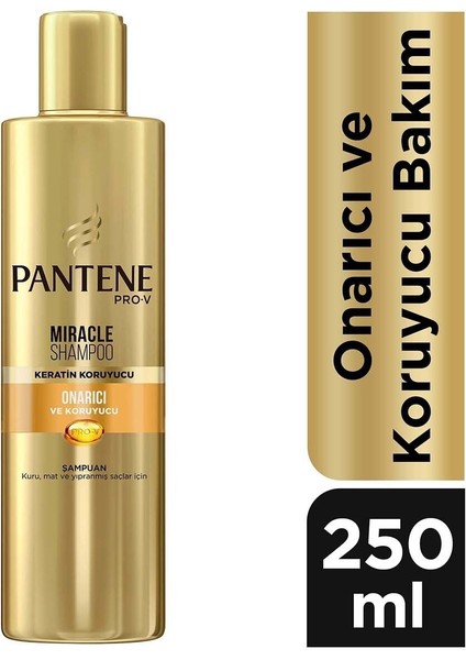 Miracle Şampuan Onarıcı Ve Koruyucu Bakım Keratin Koruyuculu 250ml Yıpranmış Saçlar