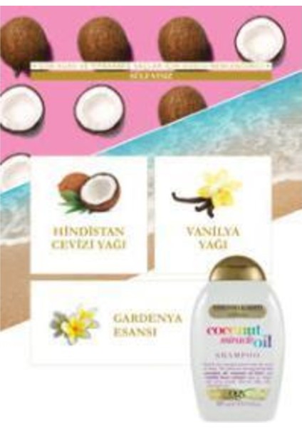 Yıpranma Karşıtı Coconut Miracle Oil Sülfatsız Şampuan 385 Ml X2