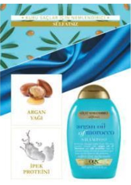 Güçlü Nemlendirici Ve Canlandırıcı Argan Oil Of Morocco Sülfatsız Şampuan 385ml X2