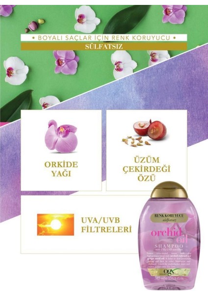 Orchid Oil Sülfatsız Şampuan 385 Ml