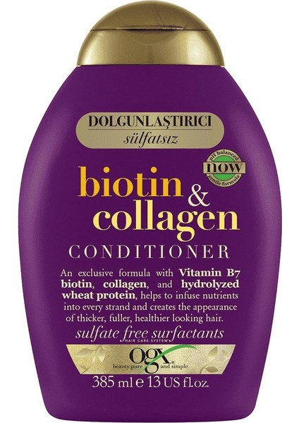 Dolgunlaştırıcı Biotin & Şampuan 385 Ml + Keratin Oil Kırılma Karşıtı Şampuan 385 Ml