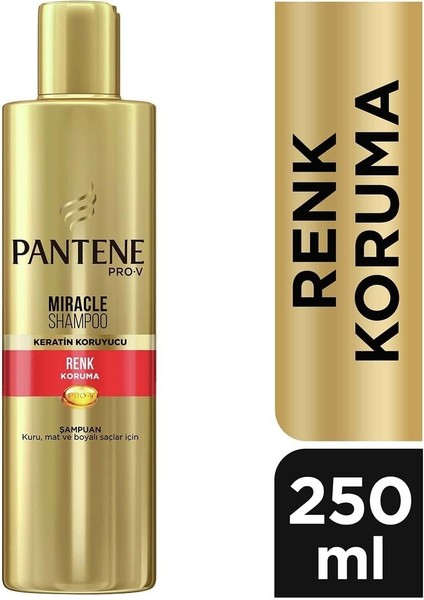 Miracle Şampuan Renk Koruma Keratin Koruyuculu 250ml Boyalı Saçlar