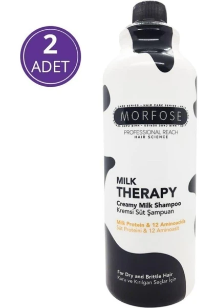 Morfose Milk Therapy Şampuan 1000 Ml 2 Adet