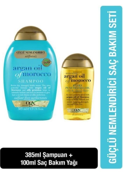 Argan Oil Of Morocco Sülfatsız Şampuan 385 Ml Yağ 100 Ml