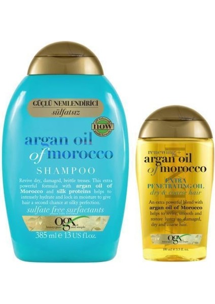 Argan Oil Of Morocco Sülfatsız Şampuan 385 Ml Yağ 100 Ml