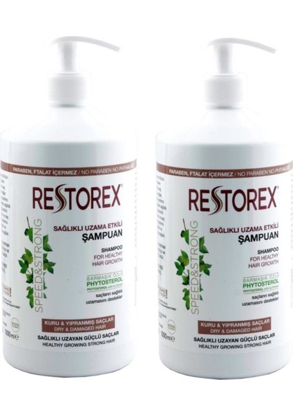 Şampuan 1000 Ml Kuru Yıpranmış Saçlar Için X 2 Adet
