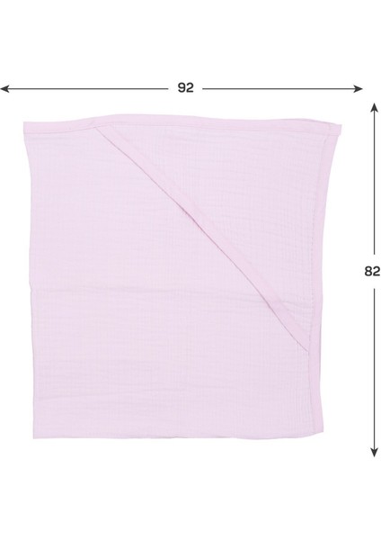 %100 Pamuklu 4 Kat Bebek Banyo Havlusu 92X82 cm 1207