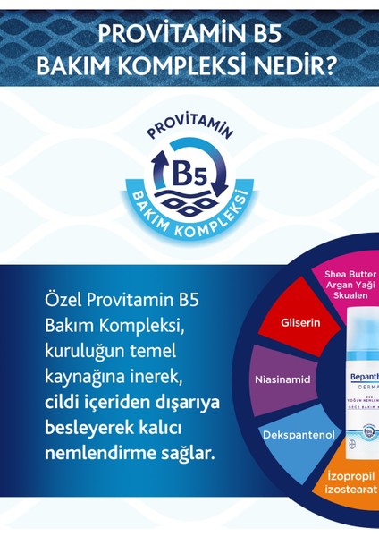 Derma Yoğun Nemlendirici Gece Bakım Kremi 50 ml Provitamin B5 Bakım Kompleksi indirimleri