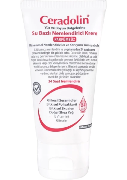 Parfümsüz Su Bazlı Nemlendirici Krem 50 ml