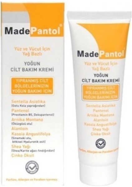 Madepantol Yağ Bazlı Yoğun Cilt Bakım Kremi 50