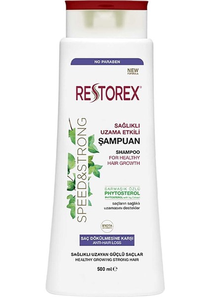 Sağlıklı Uzama Etkili Etkili Şampuan 500ml 5 Adet Restorex Saç Dök 5