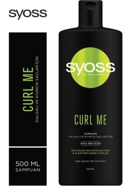 Curl Me Bukle Belirginleştirici Şampuan 500ml X2 Adet + Saç Kremi 500ml