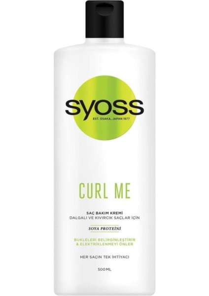Curl Me Bukle Belirginleştirici Şampuan 500ml X2 Adet + Saç Kremi 500ml