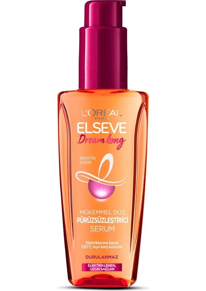 Dream Long Onarıcı Bakım Şampuanı 450 Ml X2 & Dream Long Mükemmel Düz Pürüzsüzleştirici Seru