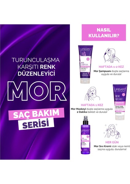 Turunculaşma Karşıtı Mor Saç Bakım Şampuanı 3x250 Ml-Vegan-Uv Koruma