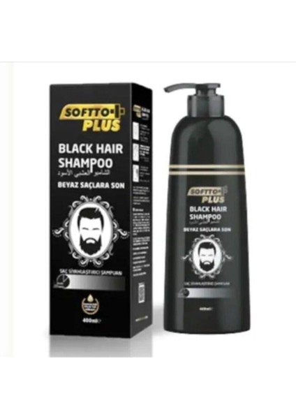 Softto Plus Black Hair Saç Siyahlaştırıcı Şampuan 350 Ml