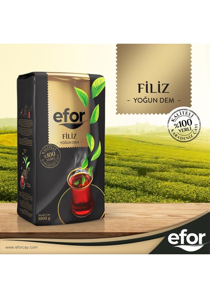 Efor Filiz Dökme Siyah Çay - 1000gr