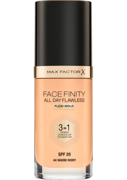 Fondöten - Facefinity All Day Flawless Foundation 44 Warm Ivory 3614227923355