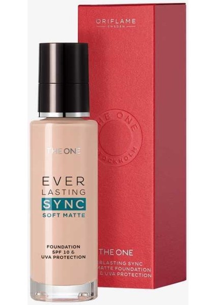 The One Everlasting Sync Soft 12 Saat Kalıcı Mat Fondöten-Alabaster Cool