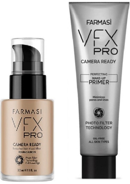 Vfx Pro Camera Ready Fondöten 07 Vanilla 30 ml + Makyaj Bazı 25 ml