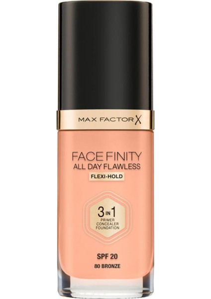 Fondöten - Facefinity All Day Flawless Foundation 80 Bronze 3614225851681