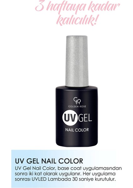 Uvgel Nail Color Kalıcı Oje 201