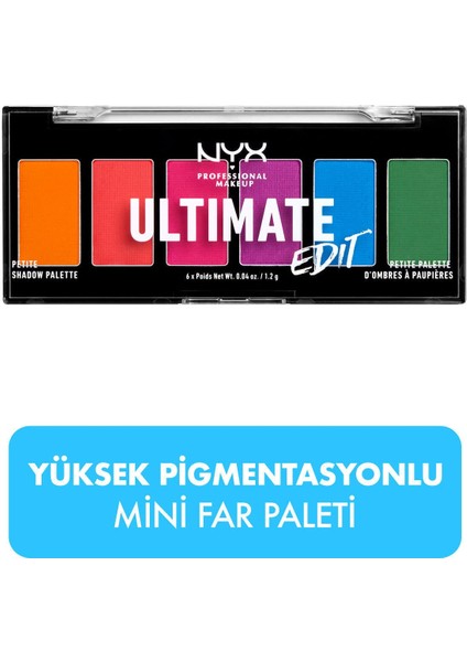 Nyx Ultımate Edıt Petıte Shadow Palette - Brıghts